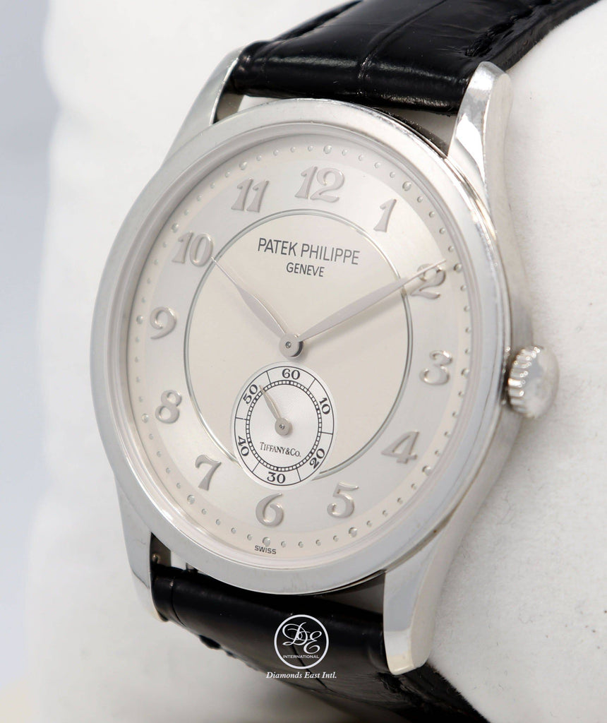 Patek Philippe Calatrava 5196p Tiffany & Co. Platinum Mint Condition Very Rare Watch - Diamonds East Intl.