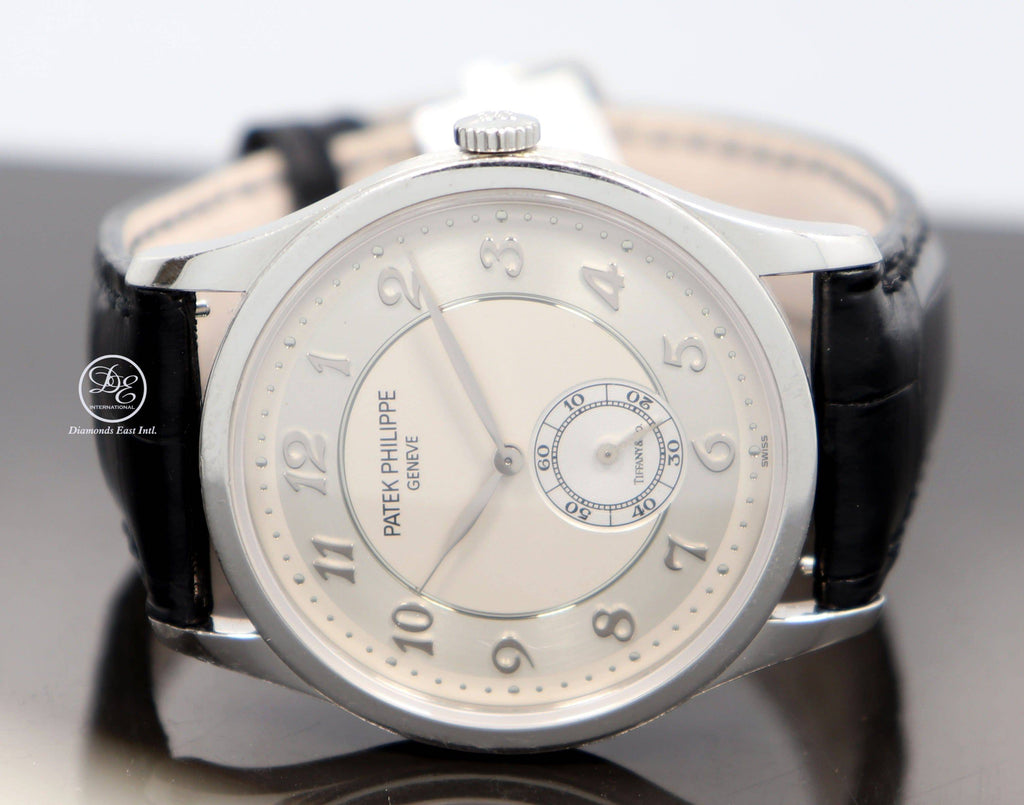 Patek Philippe Calatrava 5196p Tiffany & Co. Platinum Mint Condition Very Rare Watch - Diamonds East Intl.