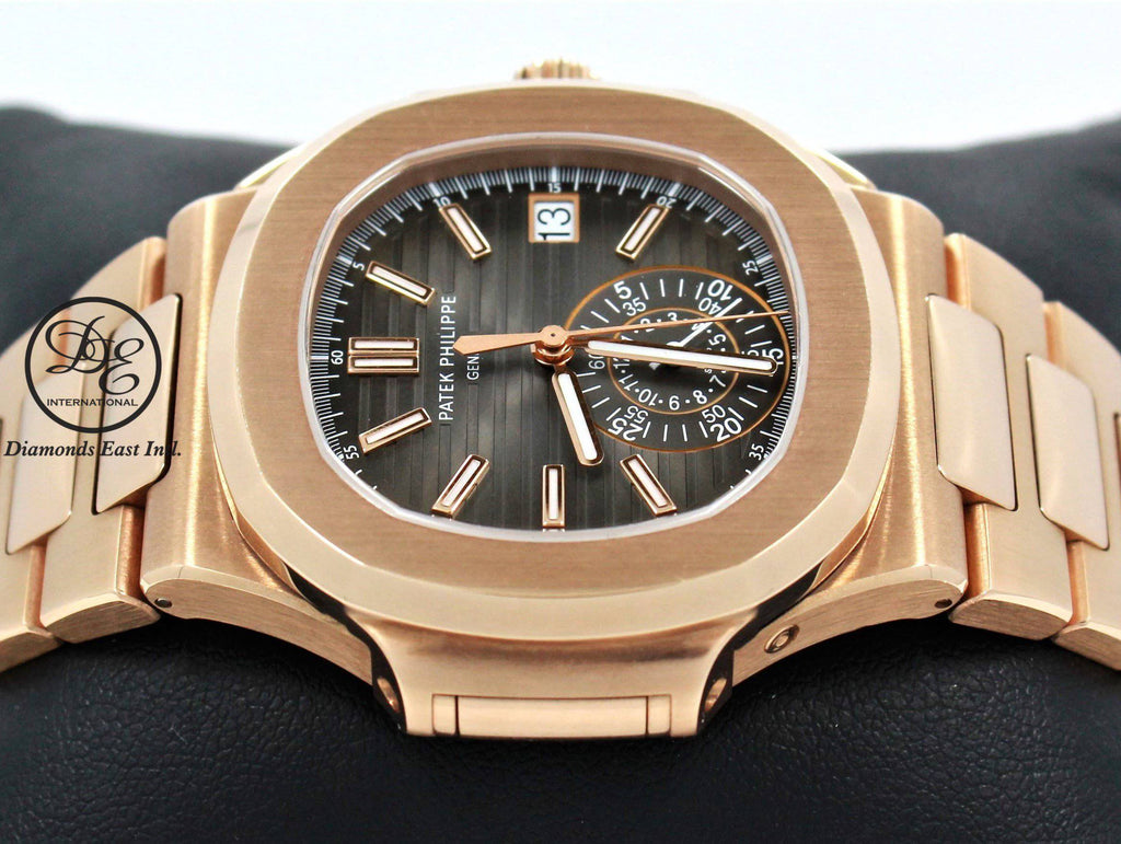 PATEK PHILIPPE Nautilus 5980/1R-001 18K Rose Gold 40mm Chrono Watch MINT BOX/PAPERS - Diamonds East Intl.