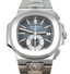 PATEK PHILIPPE Nautilus 5980/1A 40mm Blue Dial Chronograph Watch MINT