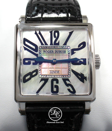 Roger Dubuis Horloger GOLDEN SQUARE G40 57 0 18k White Gold 40mm Limited Edition - Diamonds East Intl.