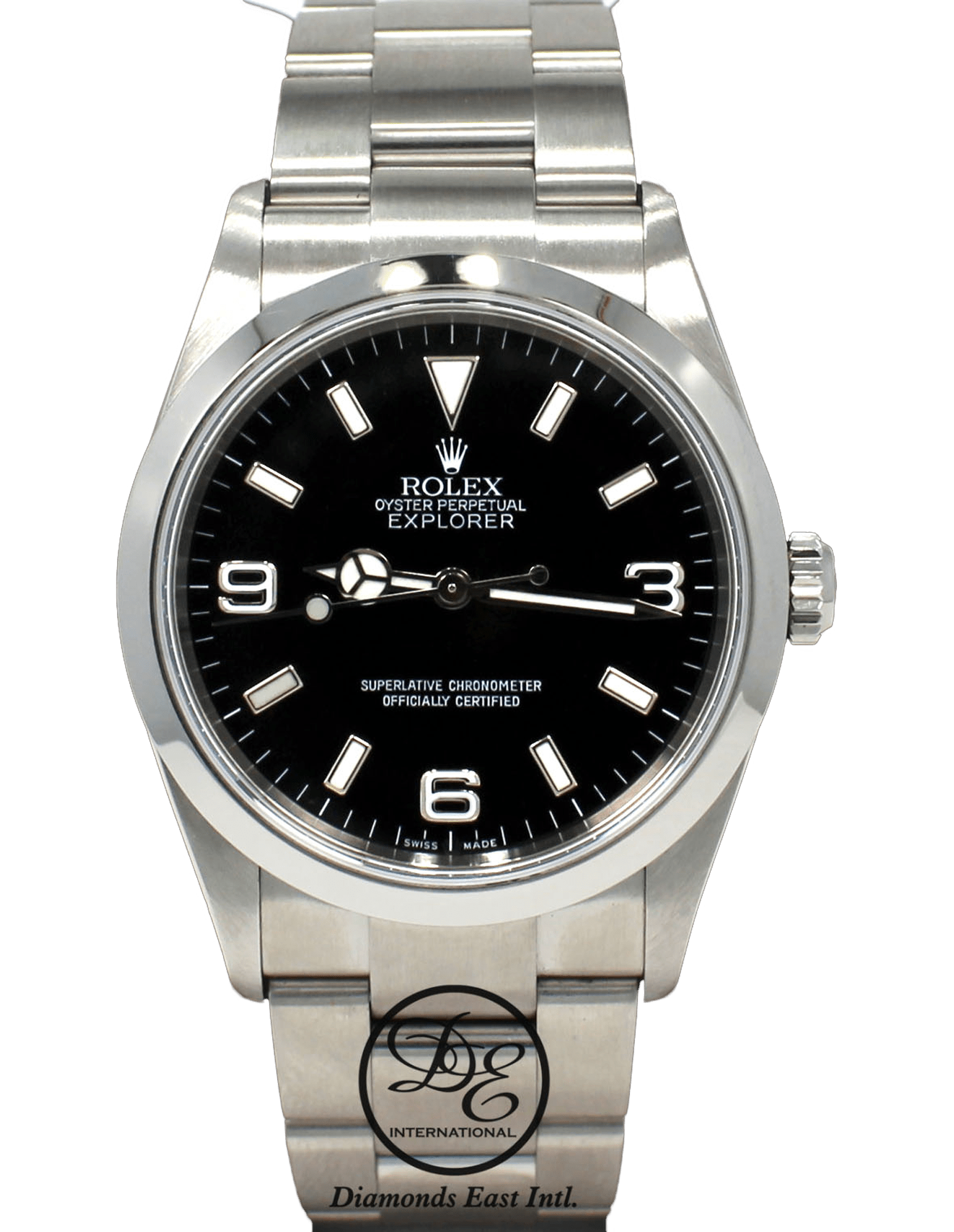 Rolex Explorer I 114270 Stainless Steel Oyster Black Dial Watch