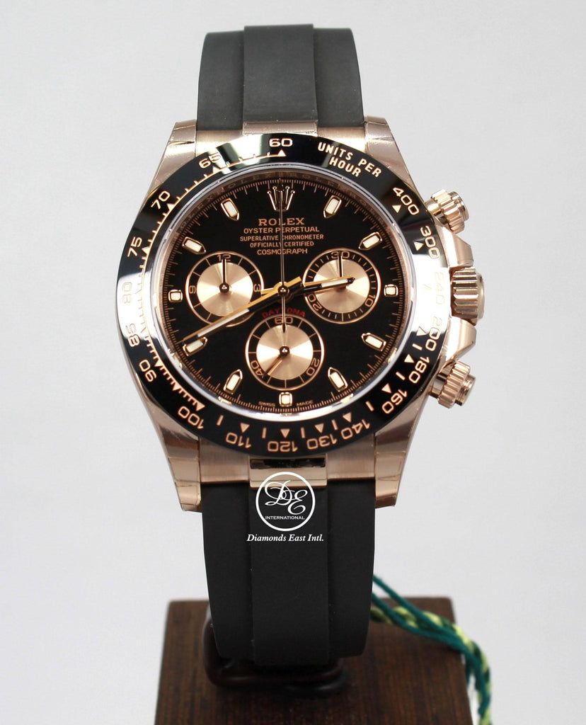 Daytona 116515 18K Rose Gold Cosmograph and Papers PreOwned | Diamonds East Intl.
