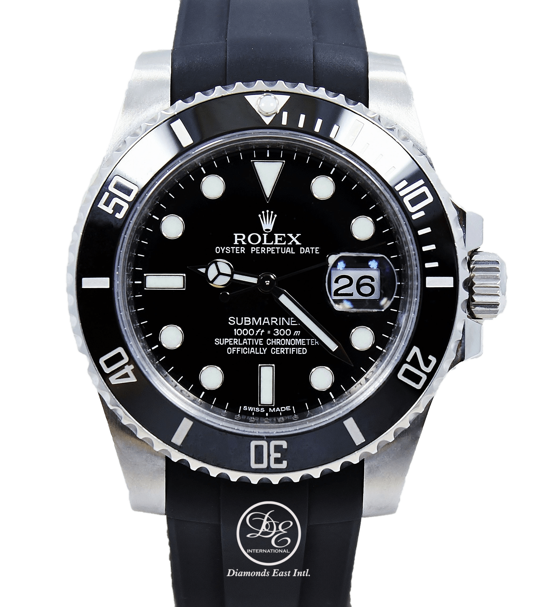 Rolex Oyster Perpetual Submariner Date 116610 LN Rubber B Oyster Bracelet