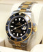 Rolex Submariner 116613 BLKDD 18K Yellow Gold /SS Rare Discontinued Factory Black Diamond Dial Box/Papers - Diamonds East Intl.