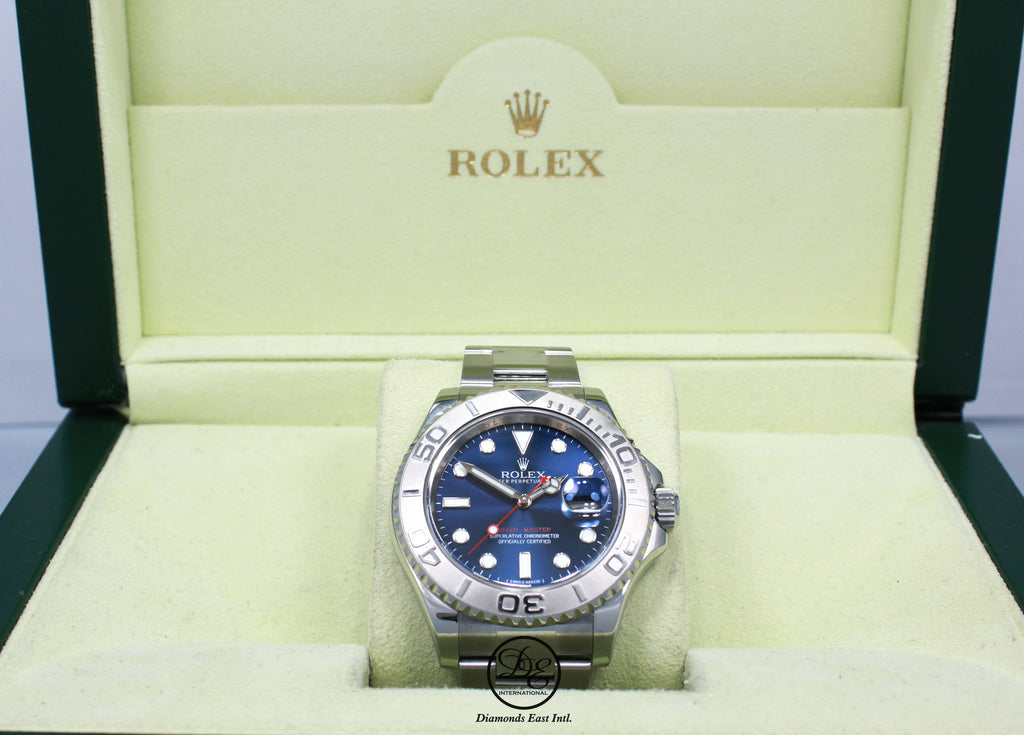 Rolex Yacht-master 116622 Blue Dial Mens Watch Box Papers