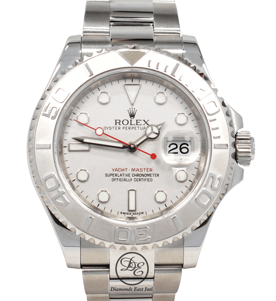 Rolex+Yacht-Master+116622+Silver+Oyster+Bracelet+with+Silver+Bezel for sale  online