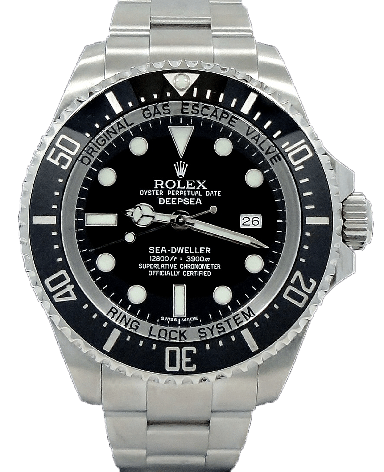 Rolex oyster perpetual date deepsea black Clearance