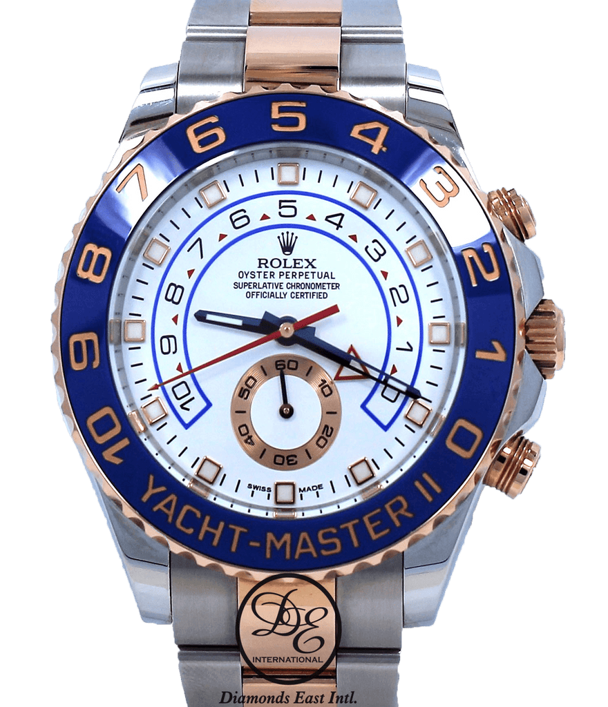 Rolex Yacht-Master II 116681 18K Rose Gold/Stainless Steel - Diamonds East Intl.