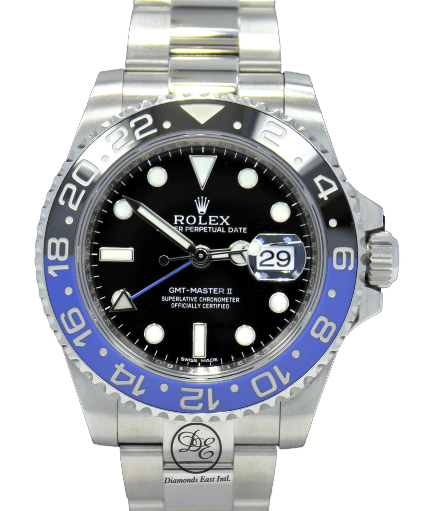 Rolex Oyster Perpetual GMT-Master II 116710 BLNR BATMAN BOX/PAPERS - Diamonds East Intl.