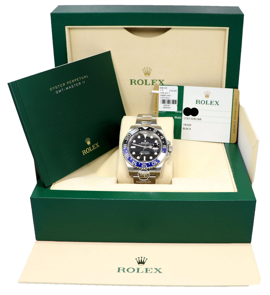 Rolex Oyster Perpetual GMT-Master II 116710 BLNR BATMAN BOX/PAPERS