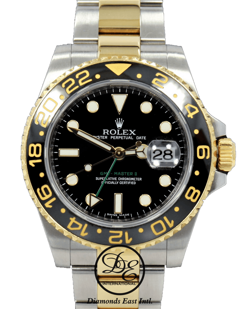 Rolex gmt half gold cheap