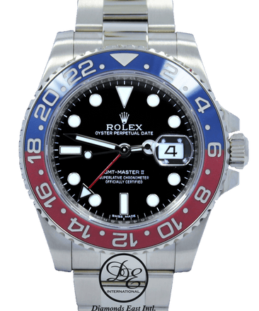 Rolex Oyster Perpetual GMT-Master II 18K White Gold 116719 BLRO PEPSI BOX PAPERS - Diamonds East Intl.