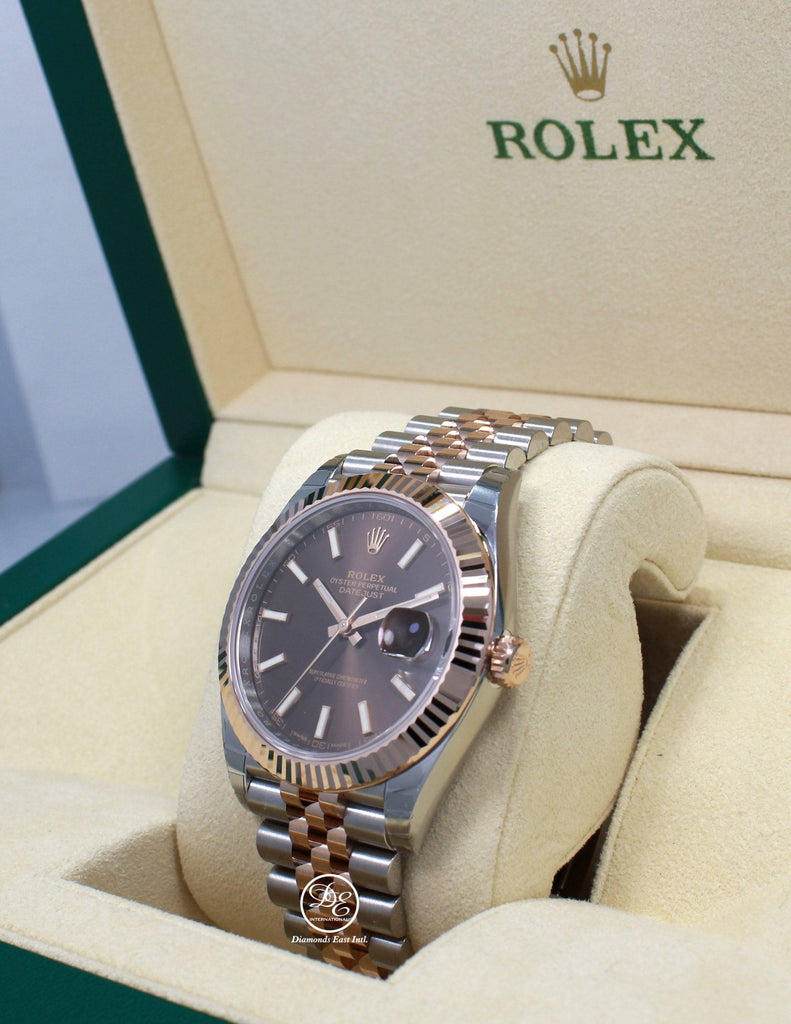Rolex datejust 41 chocolate jubilee diamond Clearance