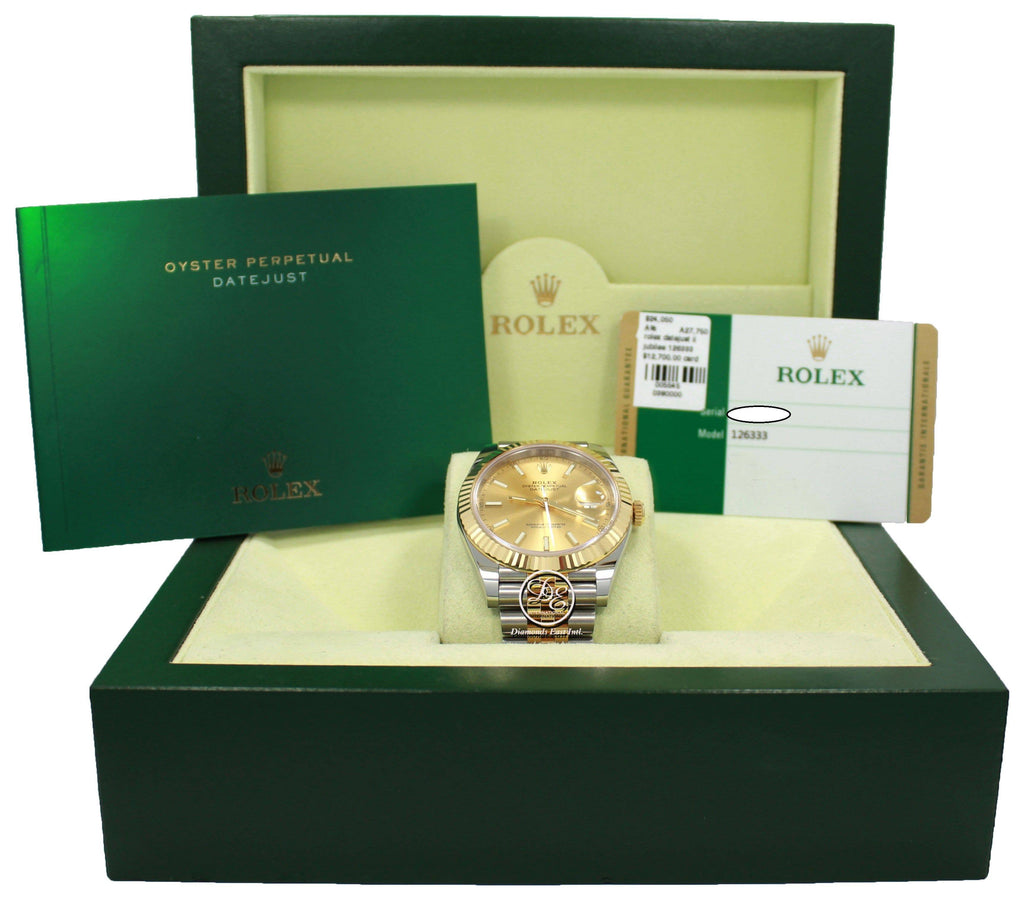 Rolex Oyster Perpetual Datejust 41 126333 GLDSJ BOX/PAPERS