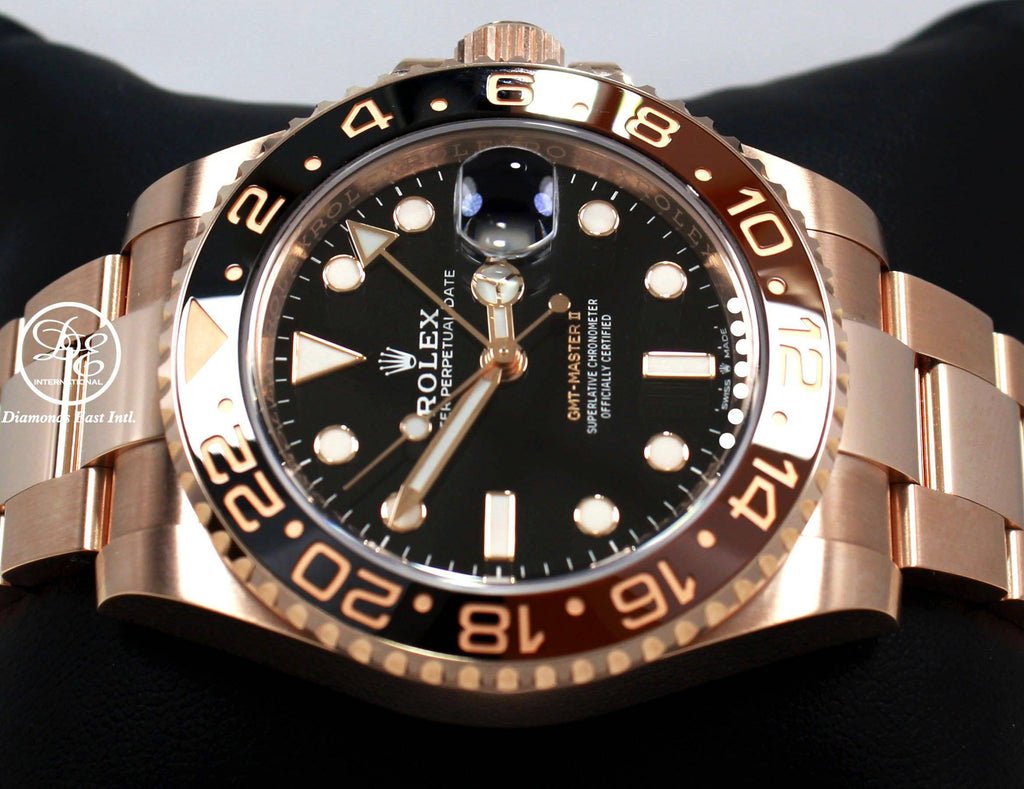 Rolex GMT-MASTER II 126715 ROOT BEER 18K Rose Gold Ceramic BOX