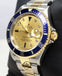 Rolex Submariner 16613 18k Yellow Gold/SS FACTORY SERTI Sapphires/Diamonds BOX/PAPERS - Diamonds East Intl.