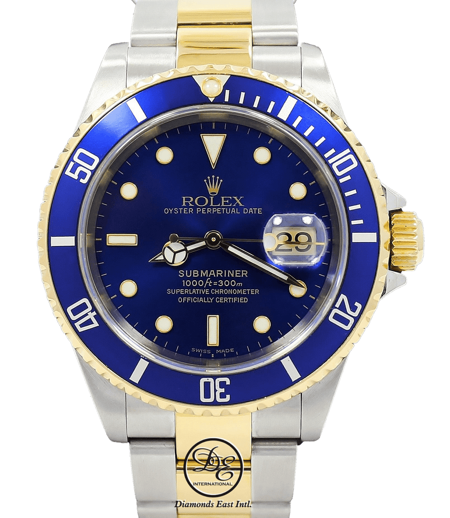 Rolex submariner top blue 18k gold