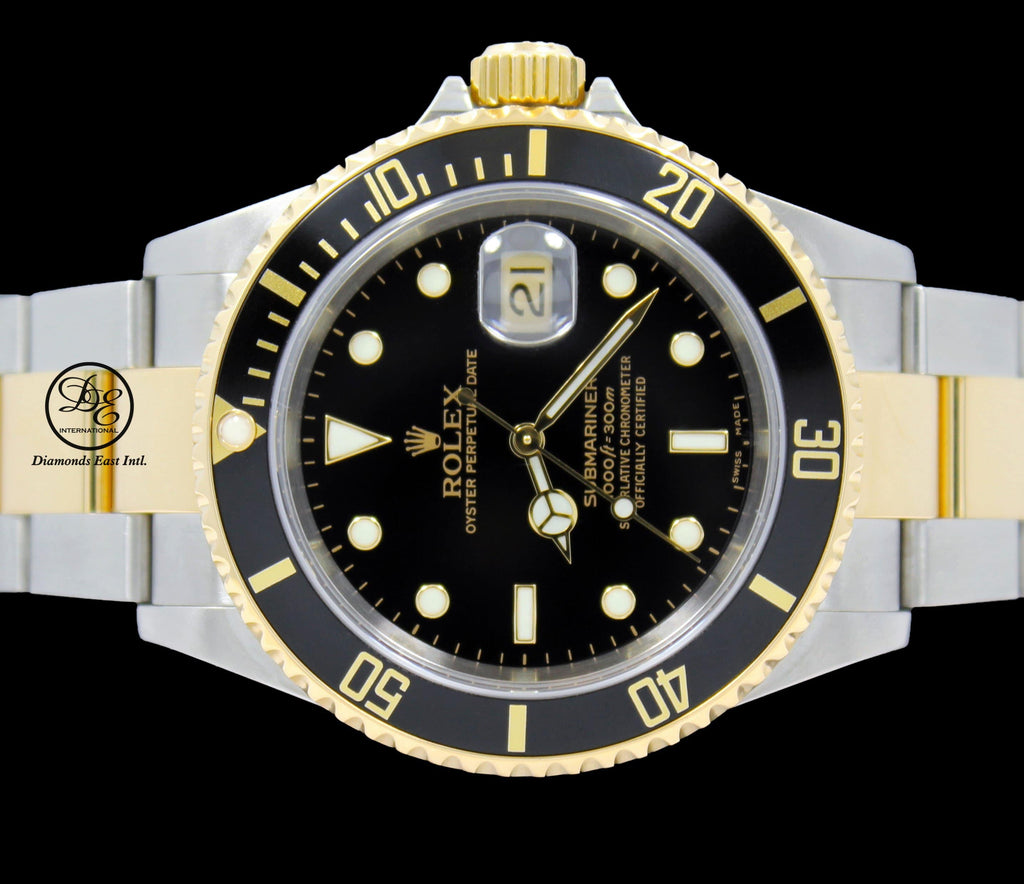 Rolex submariner black gold steel Clearance