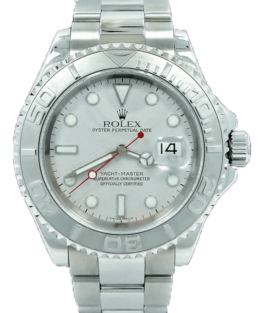 Rolex Yacht-Master 16622 40mm Oyster Platinum Bezel Watch - Diamonds East Intl.
