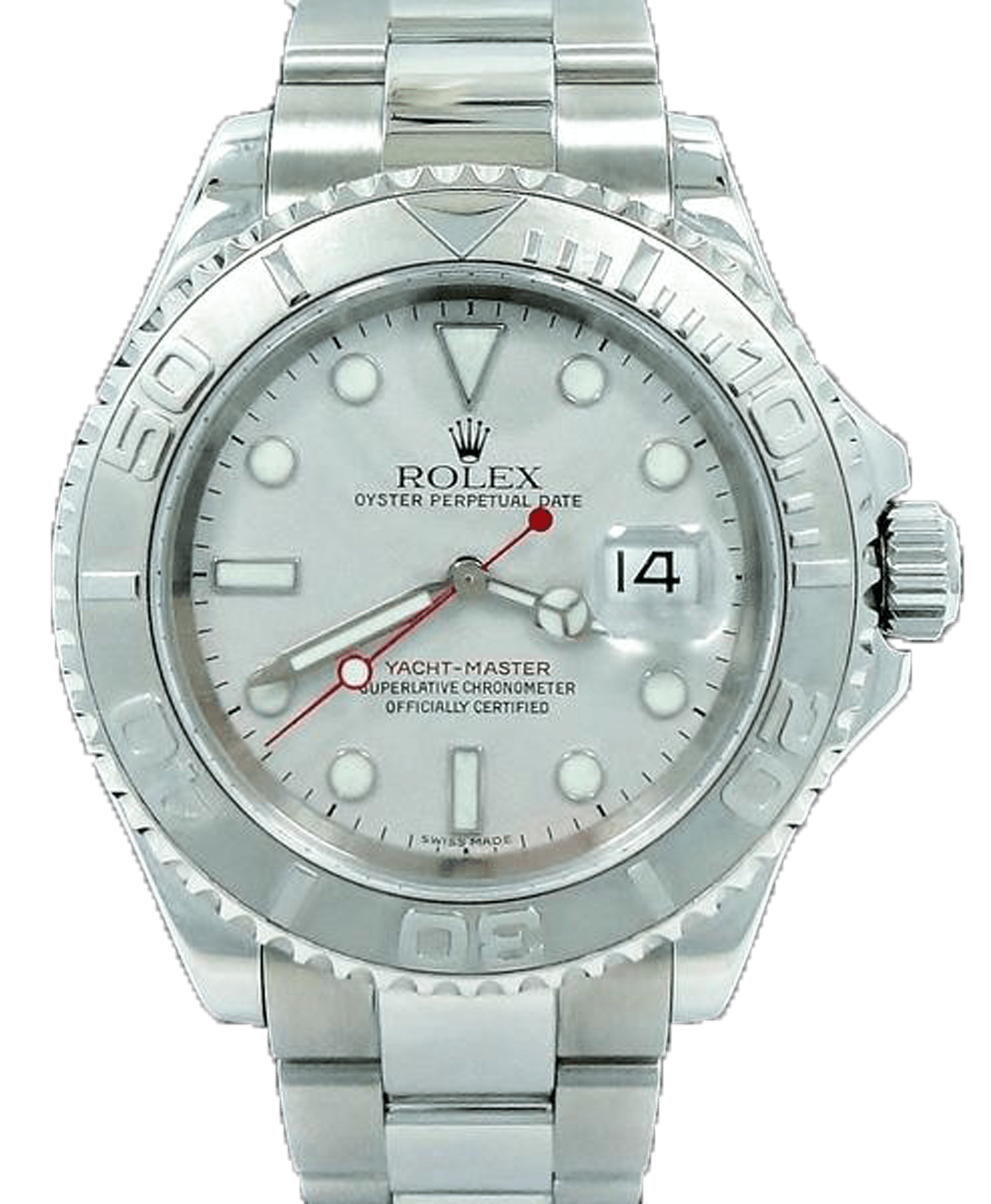 Rolex Yacht-Master 16622 40mm Oyster Platinum Bezel Watch