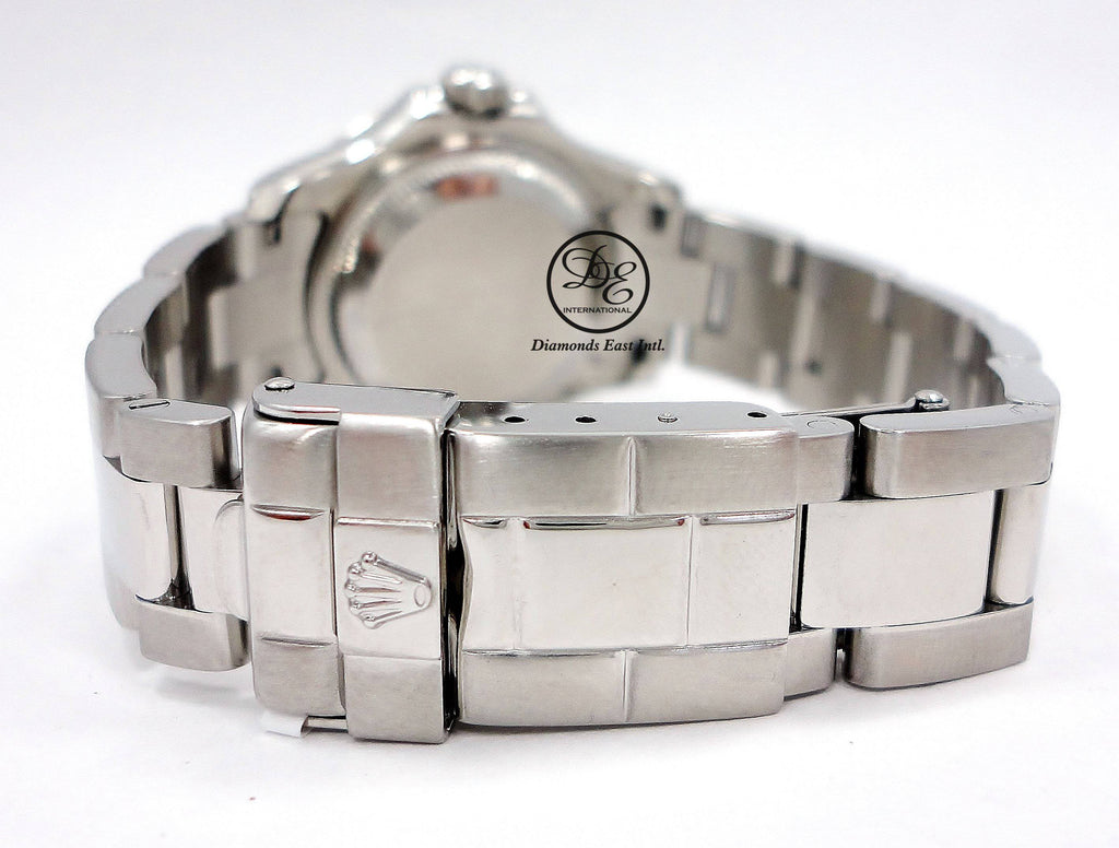 Rolex Yacht-Master Steel & Platinum Dial Ladies 29mm Watch B/P D 169622