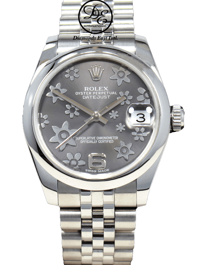 Rolex Datejust 178240 Midsize 31mm Jubilee Perpetual Rhodium