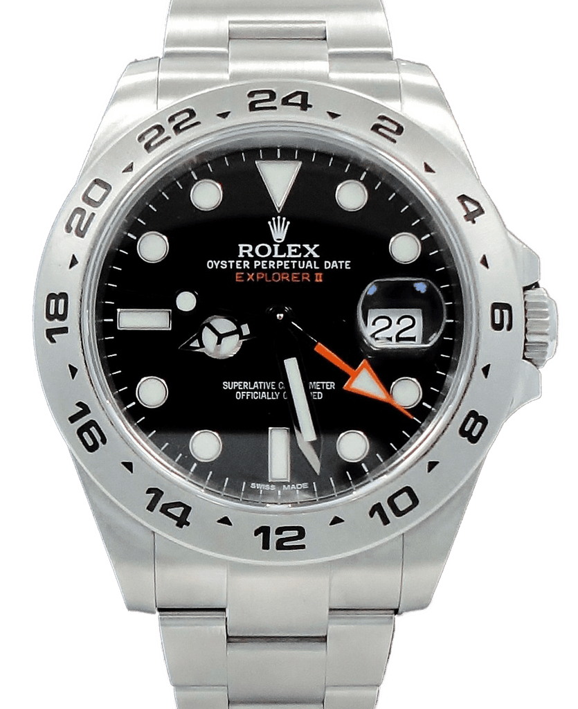 Rolex Oyster Perpetual Explorer II 216570 Black Dial - Diamonds East Intl.