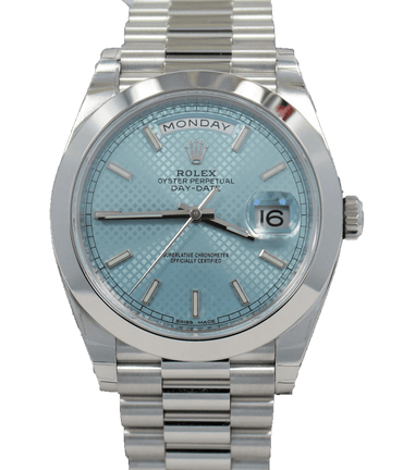 Rolex Oyster Perpetual Day-Date 40 228206 BLURP (Unworn) - Diamonds East Intl.