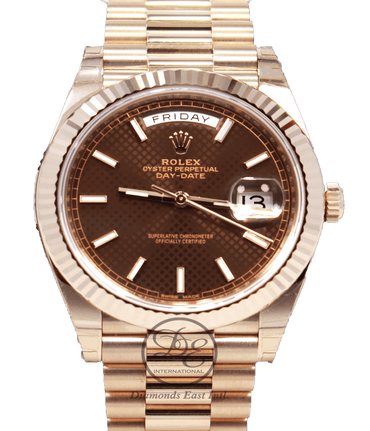Rolex Oyster Perpetual Day-Date 40 228235 (Unworn) - Diamonds East Intl.