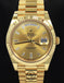 Rolex President Day-Date 40mm 228238 18K Yellow Gold Factory Baguettes Diamond Dial UNWORN - Diamonds East Intl.