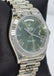 Rolex President 40mm Day-Date 228239 GRNRP 18K White Gold Green Roman Dial Box/Papers - Diamonds East Intl.