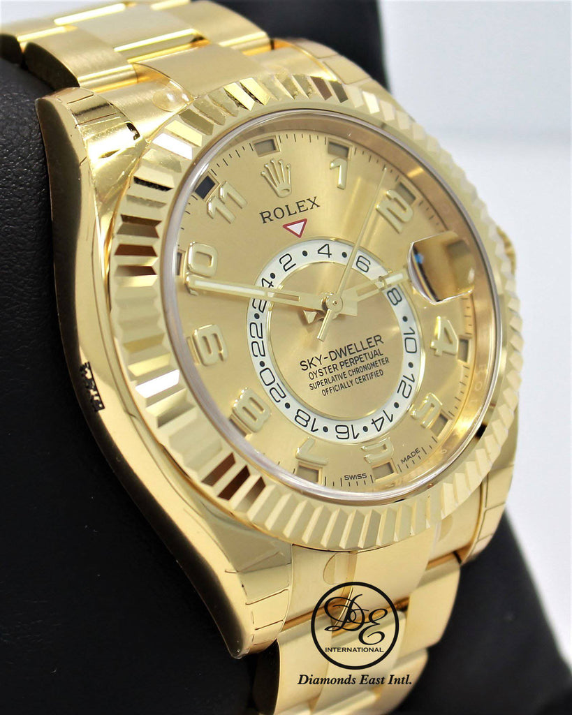 Rolex Sky-Dweller 18K Yellow Gold 326938 GLDARO UNWORN - Diamonds East Intl.