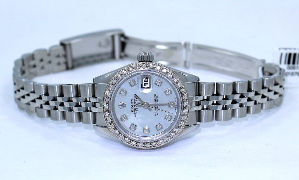 Rolex Datejust 79174 Mop Diamond Dial 1.05Ct Diamond Bezel Ladies Watch - Diamonds East Intl.