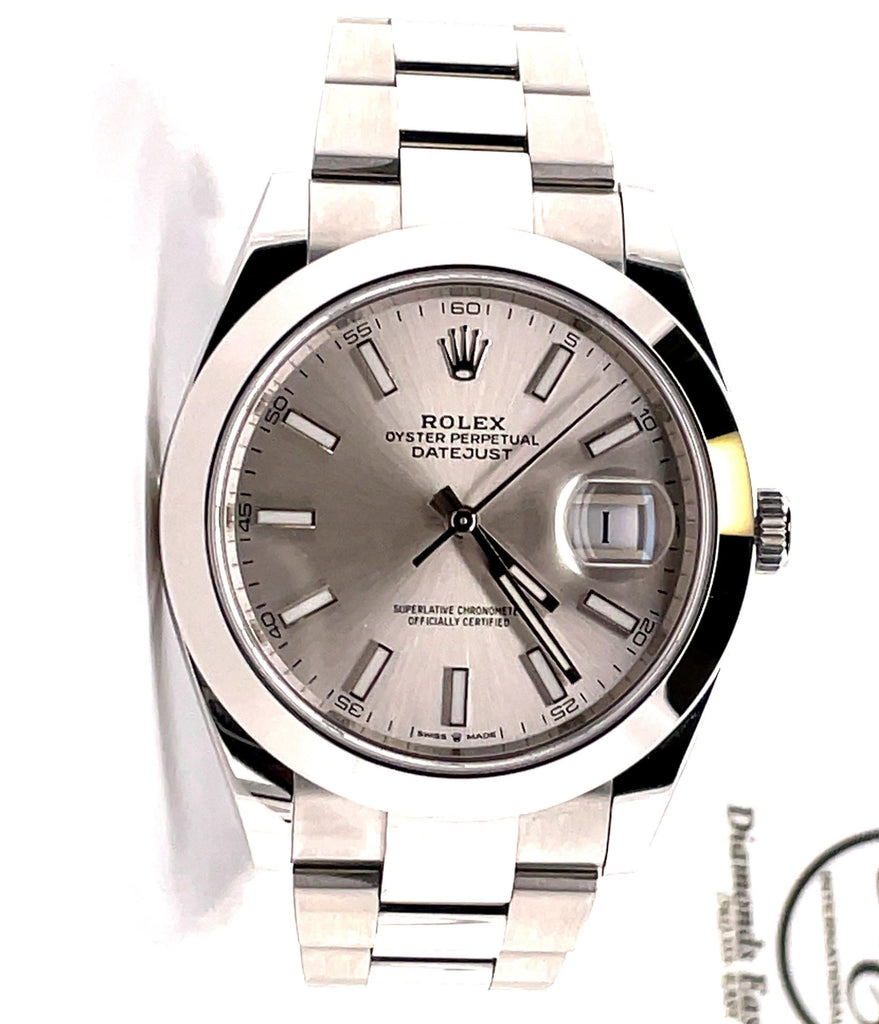 Rolex Oyster Perpetual Datejust 41 Silver Dial
