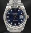Rolex Datejust 126334 41mm Jubilee Blue Diamond Dial 18K White Gold Bezel UNWORN