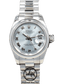 Rolex Datejust President Platinum 179166 Glacier Blue Dial Watch BOX/PAPERS