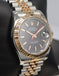 Rolex Datejust 116261 Turn-O-Graph Black Dial SS/ 18K Rose Gold Jubile Band Watch - Diamonds East Intl.