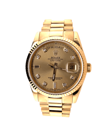 Rolex Day-Date 36mm 118238 Champagne Diamond - Diamonds East Intl.
