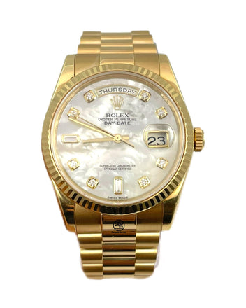 Rolex Day-Date 36mm 118238 Factory MOP - Diamonds East Intl.