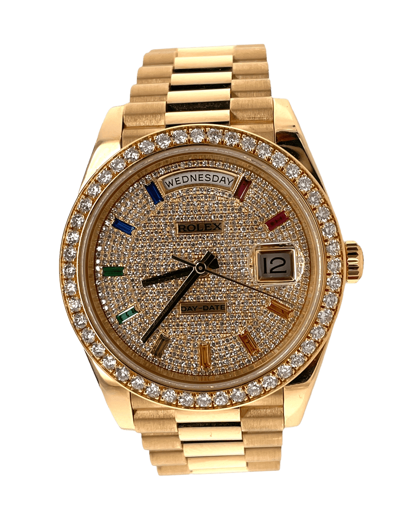 Rolex rainbow top day date