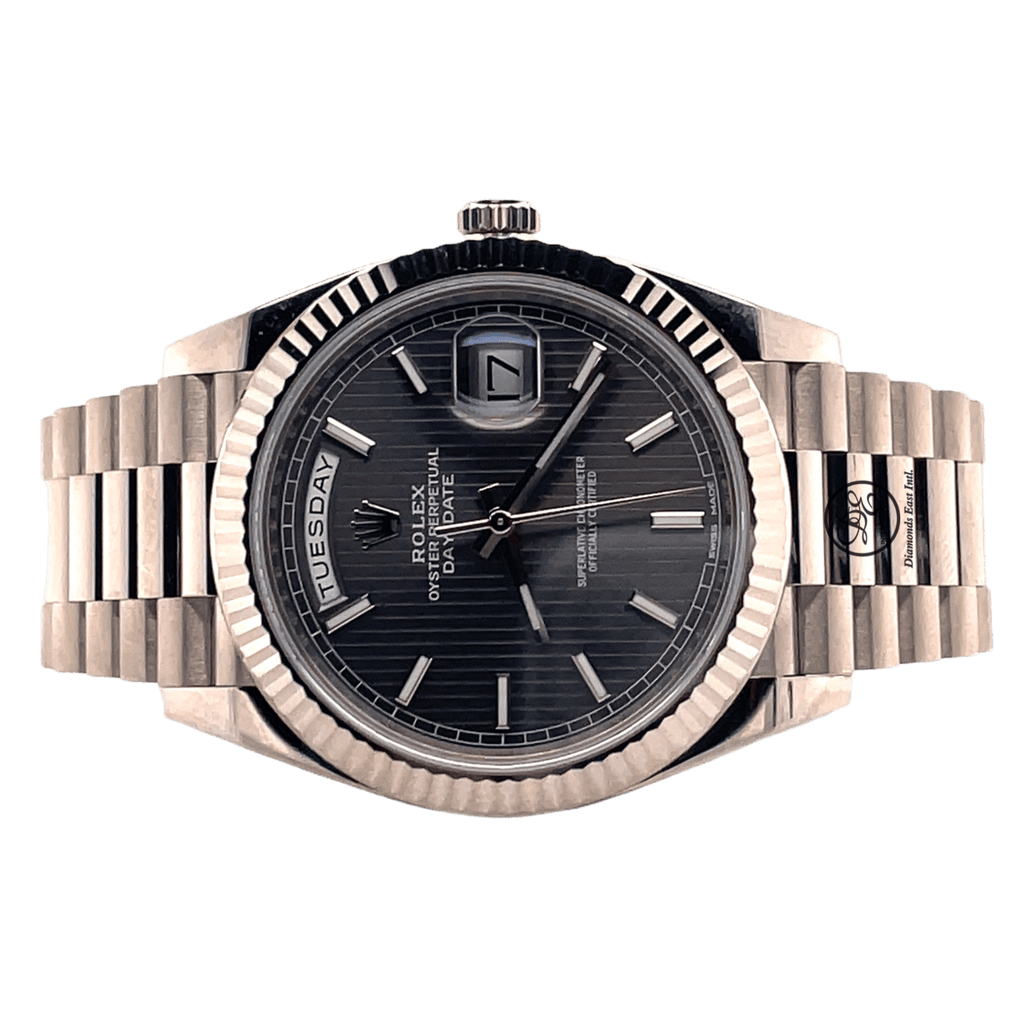 Rolex day 2025 date dark rhodium