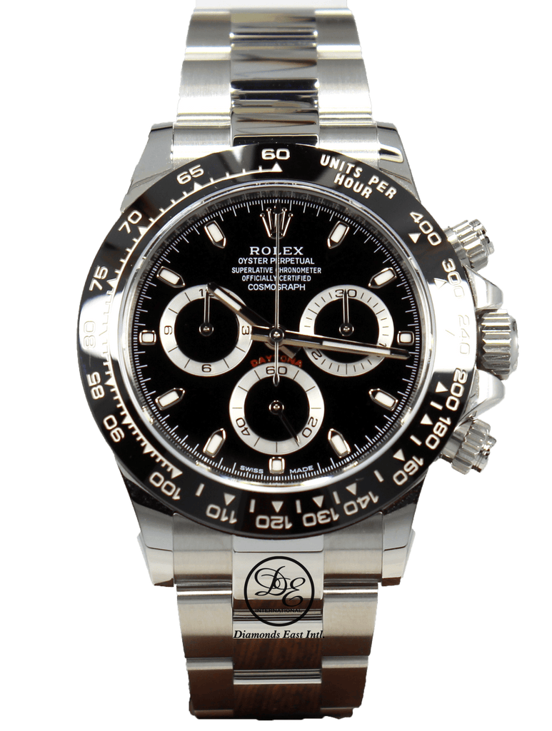 Rolex Daytona 116500LN Chrono Oyster Black Ceramic Bezel Watch BOX/PAPER *MINT* - Diamonds East Intl.