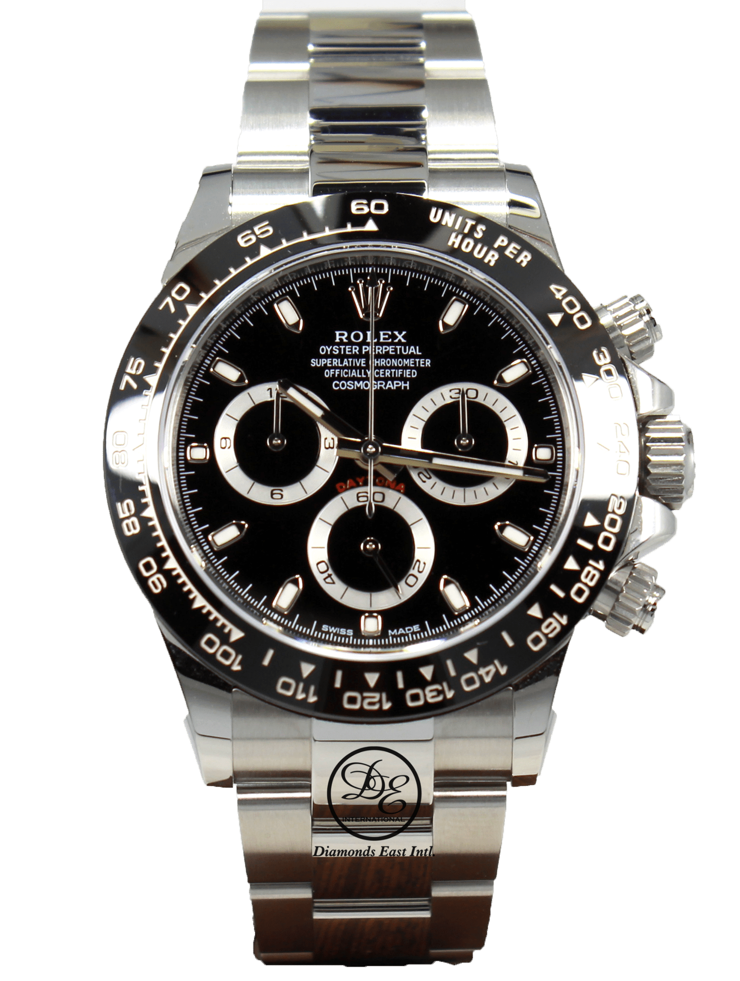 Rolex Daytona 116500 LN Chrono Oyster Black Ceramic Bezel Watch BOX PAPER MINT