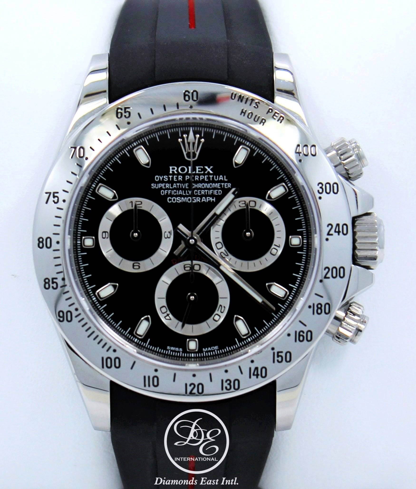 Rolex Cosmograph Stainless Steel Oyster & Rubber B Black Papers MINT | Diamonds East