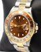 GMT-MASTER II 16713 Root Beer Two Tone 18K Yellow Gold/Steel Watch FULLY SERVICED - Diamonds East Intl.