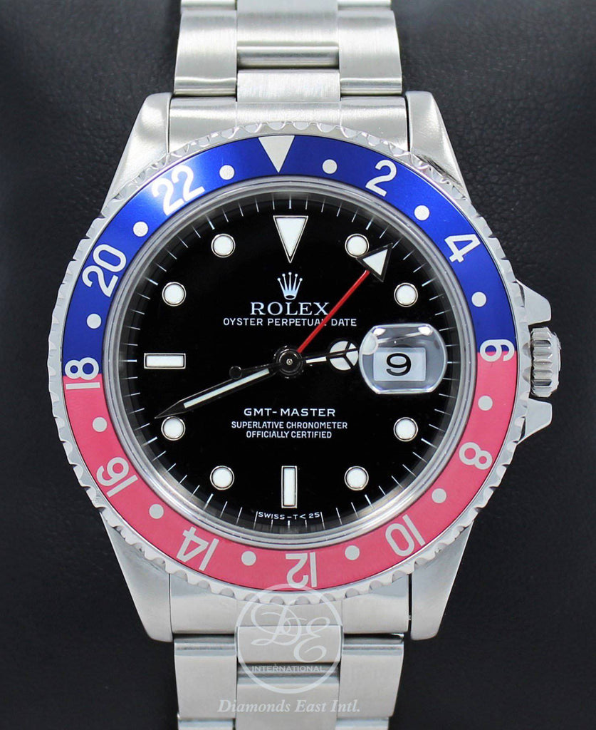 Rolex GMT MASTER PEPSI 16700 BLUE/RED 40mm Steel Oyster Watch