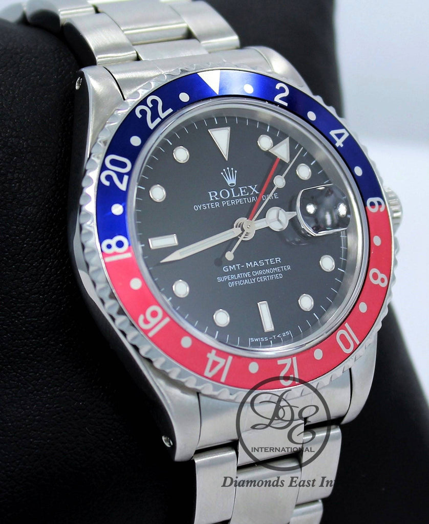 Rolex GMT MASTER PEPSI 16700 BLUE/RED 40mm Steel Oyster Watch