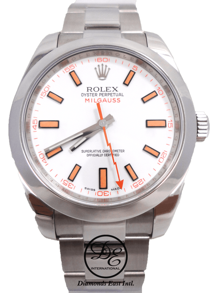 Rolex Milgauss Oyster Perpetual White Dial | Diamonds East Intl.