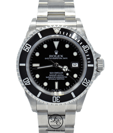 Rolex Sea-Dweller 16600 Oyster Stainless Steel Black Dial Men's Watch MINT - Diamonds East Intl.